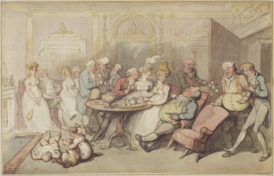 After Dinner by Thomas Rowlandson